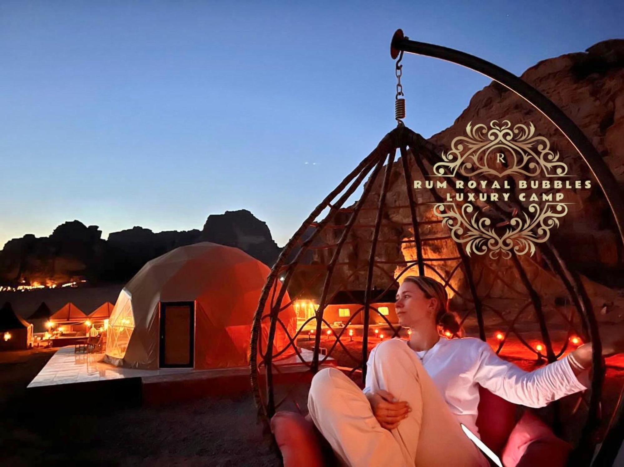 Rum Royal Bubbles Luxury Camp Lejlighed Wadi Rum Eksteriør billede