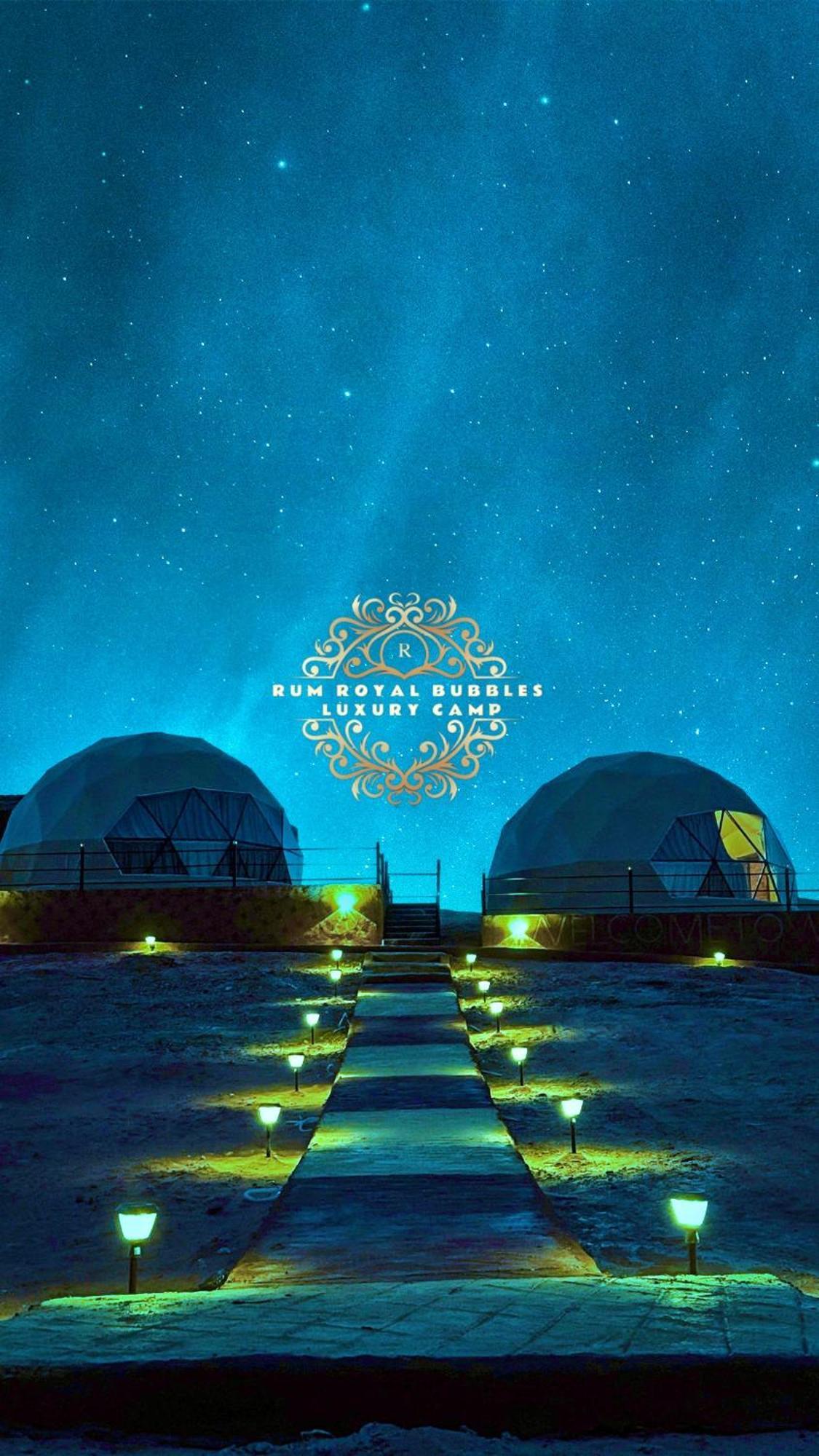 Rum Royal Bubbles Luxury Camp Lejlighed Wadi Rum Eksteriør billede